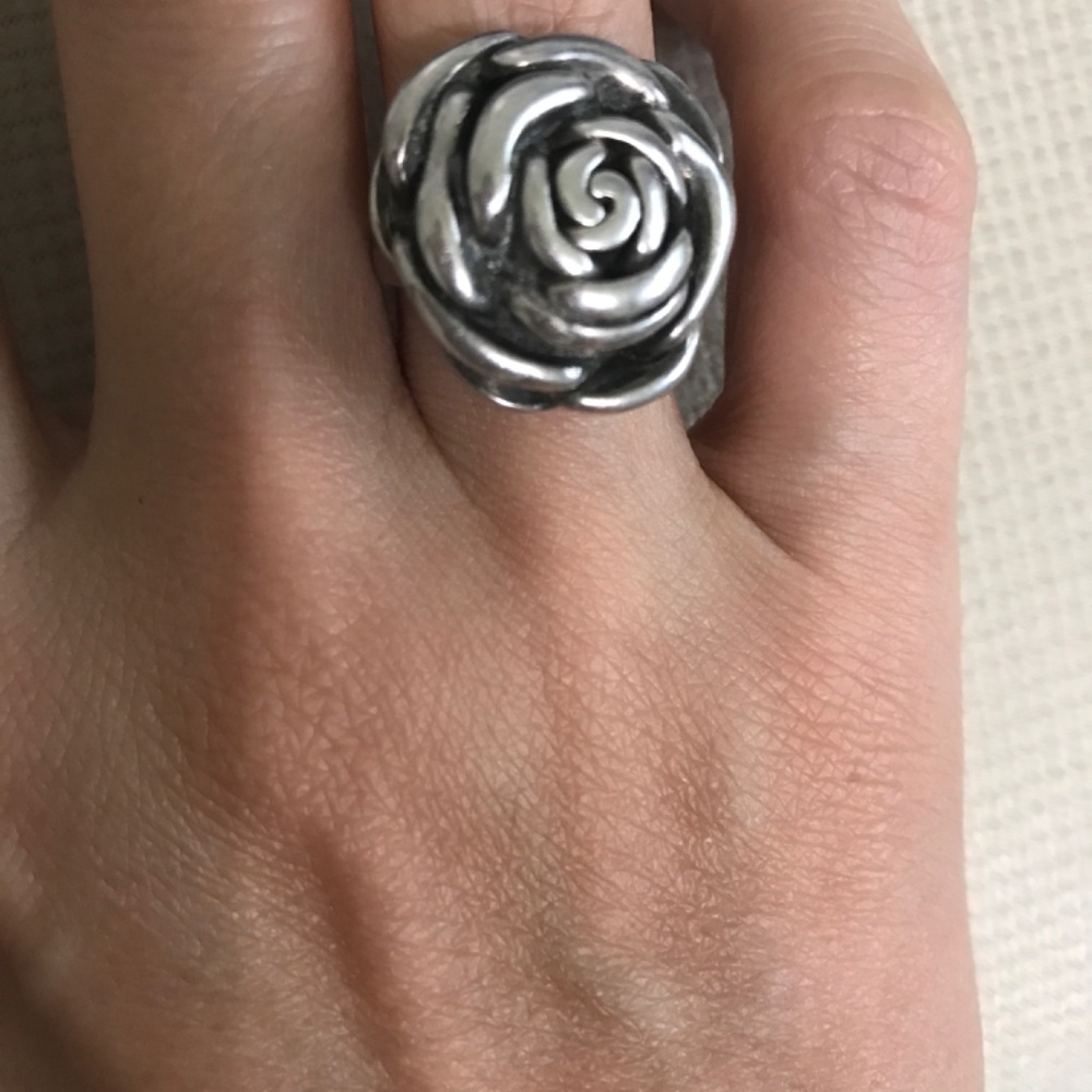 Silver Rose Ring - image 6